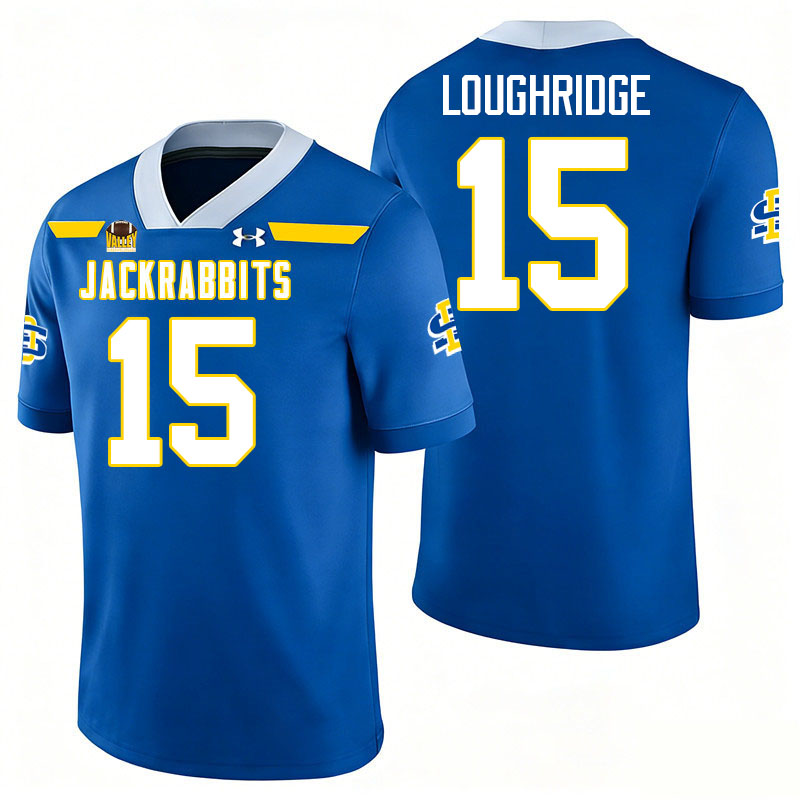 South Dakota State Jackrabbits #15 Julius Loughridge College Football Jerseys,Uniforms-Royal